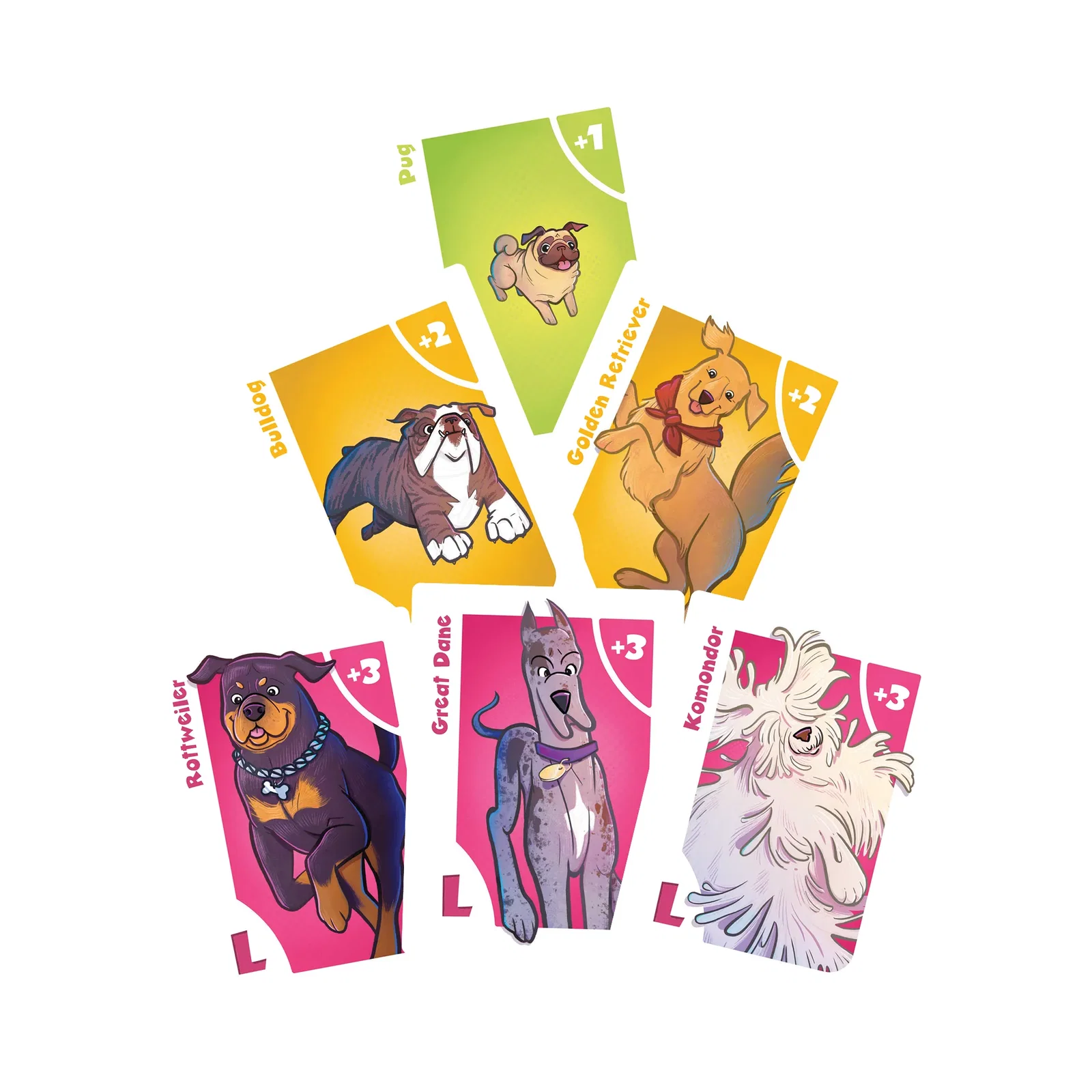 Dog Pile - stacked cards