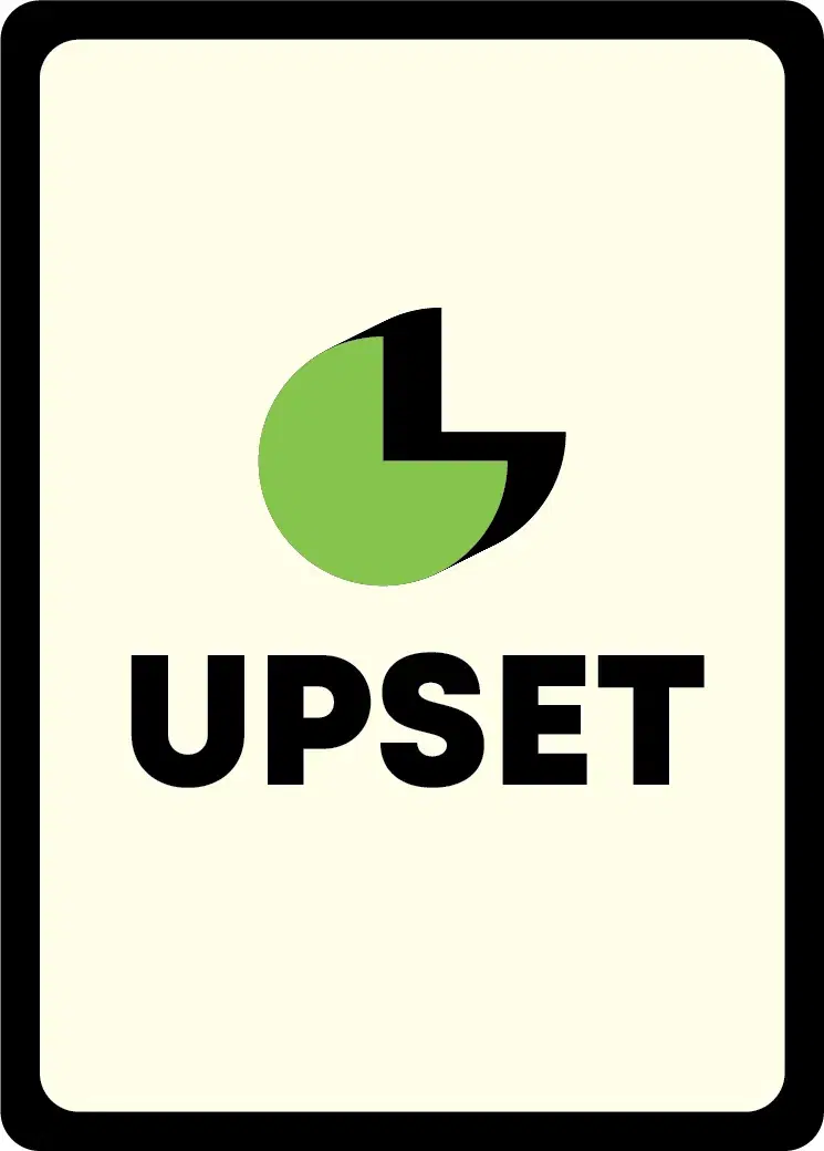 Green Upset Card from WHATEVER