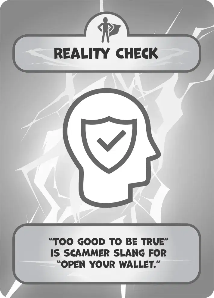 Reality Check Defense Card from Hack Attack: Defense