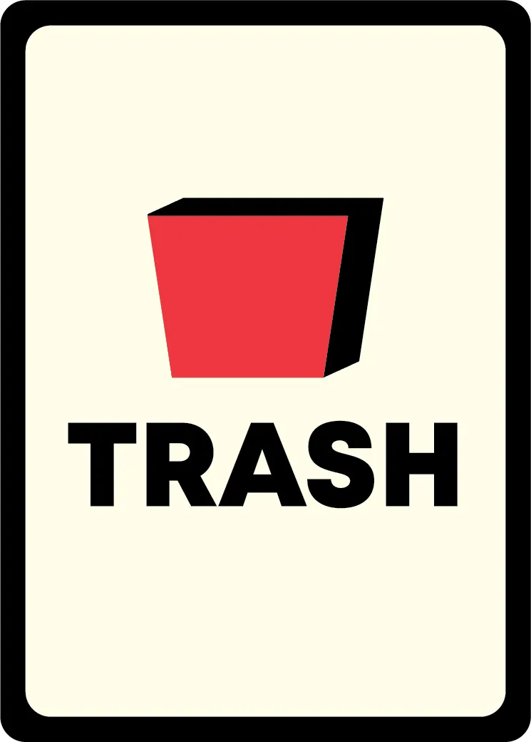 Red Trash Card from WHATEVER