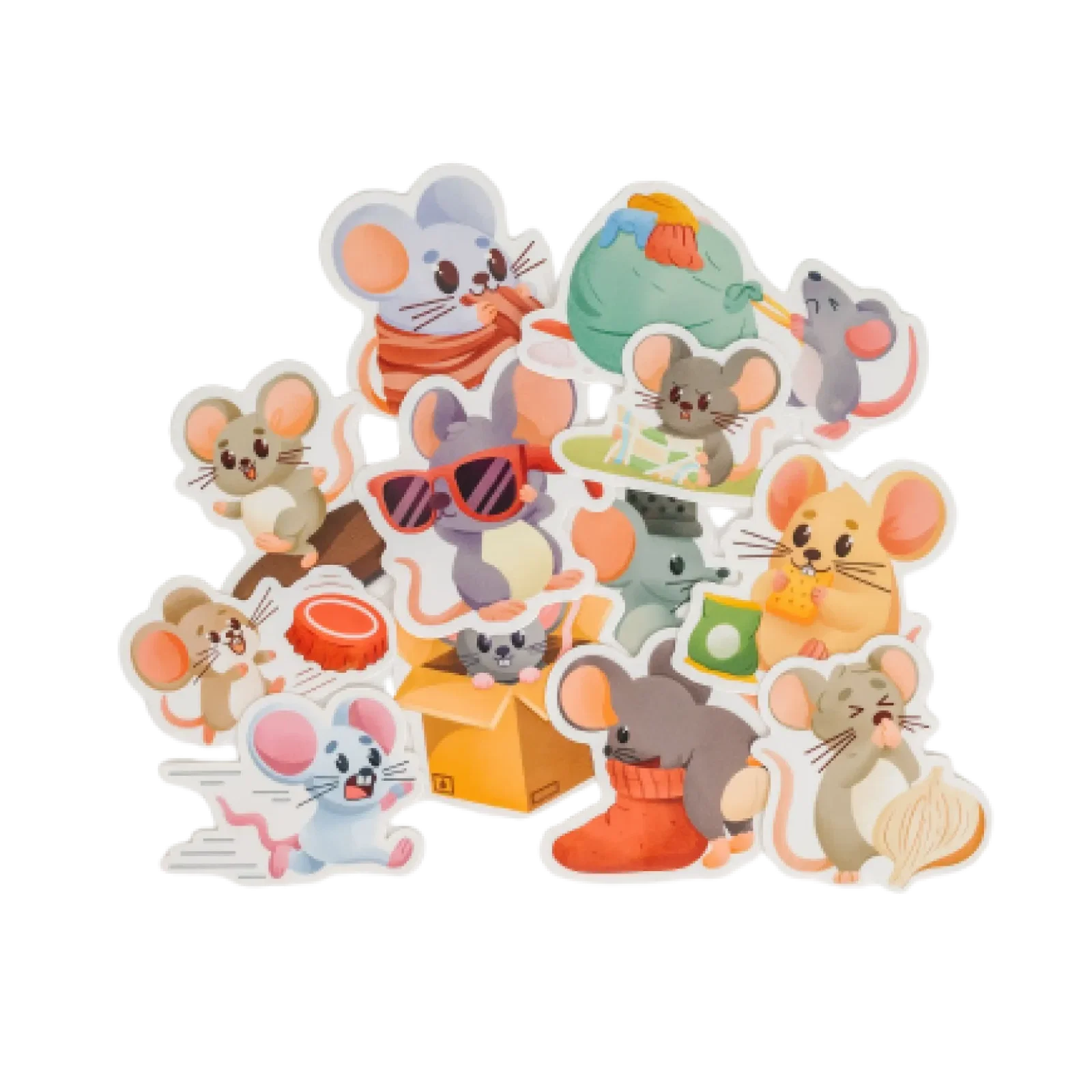 Basil & Friends: 12-Count House Mouse Sticker Pack