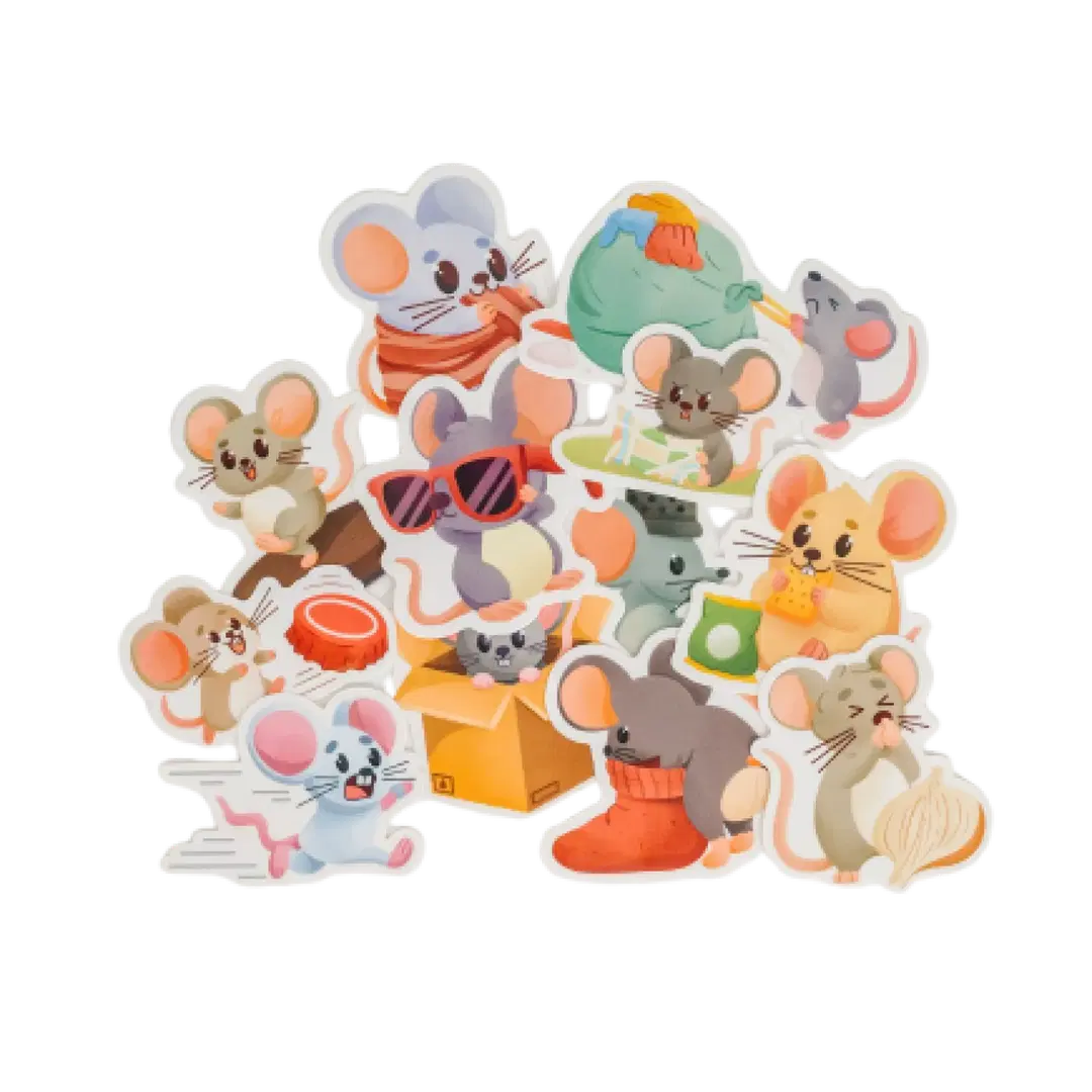 Basil & Friends: 12-Count House Mouse Sticker Pack