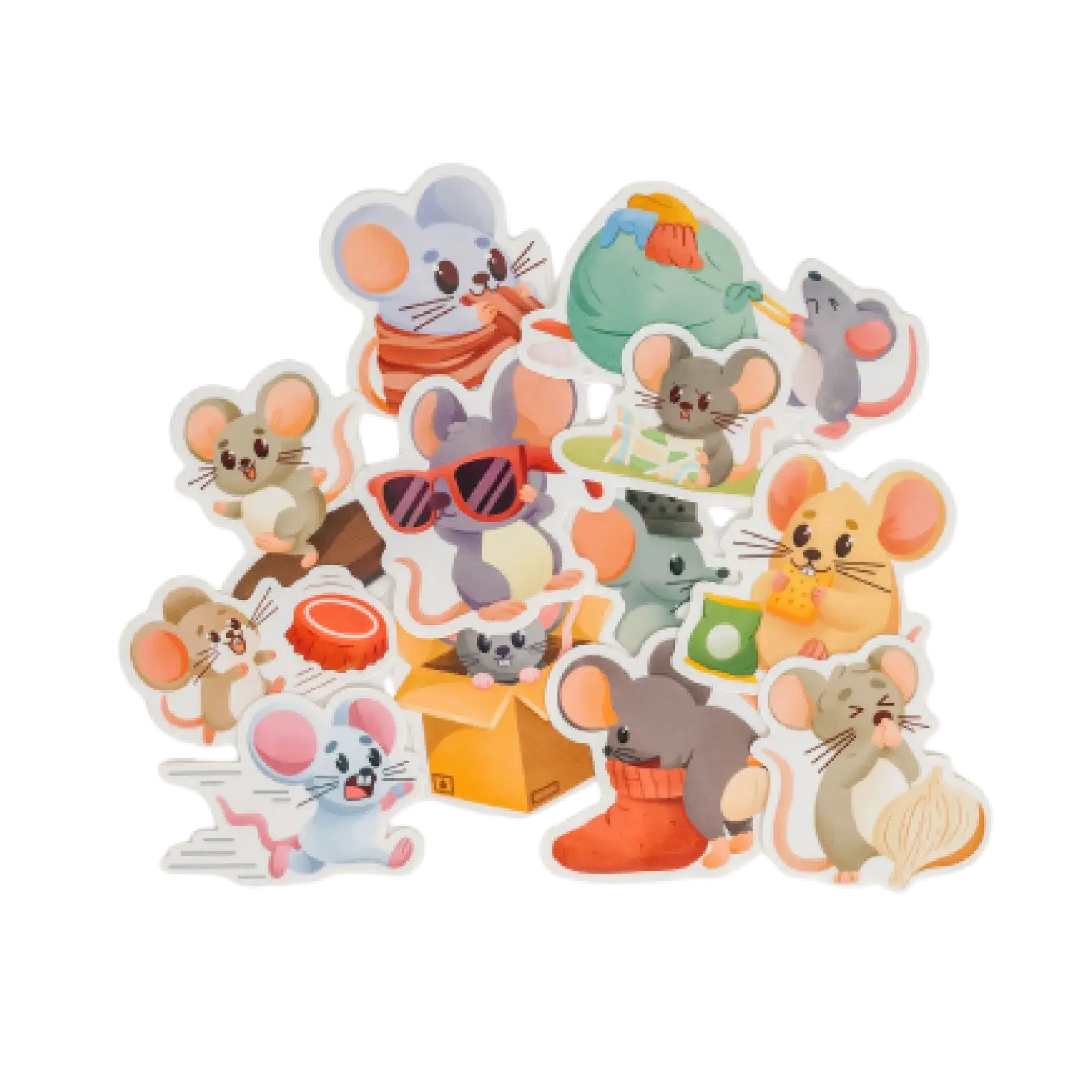 Basil & Friends: 12-Count House Mouse Sticker Pack