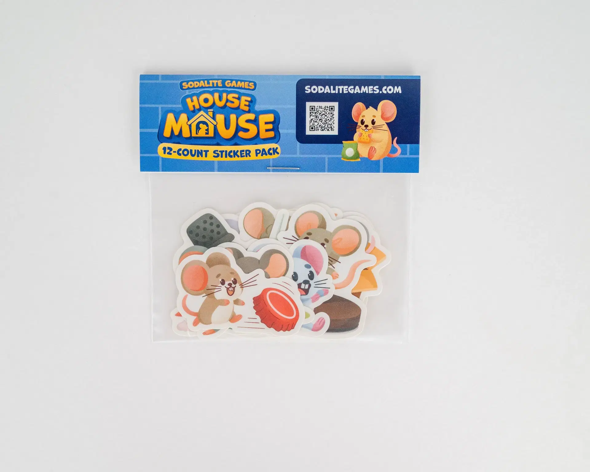 House Mouse Basil & Friends 12-Count Sticker Pack product shot