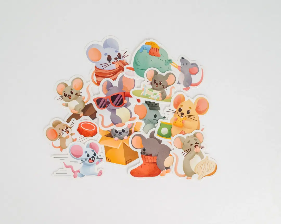House Mouse mice stickers