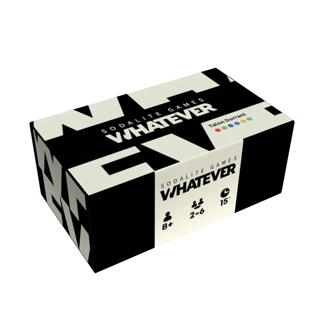 Whatever card game box cover on transparent background