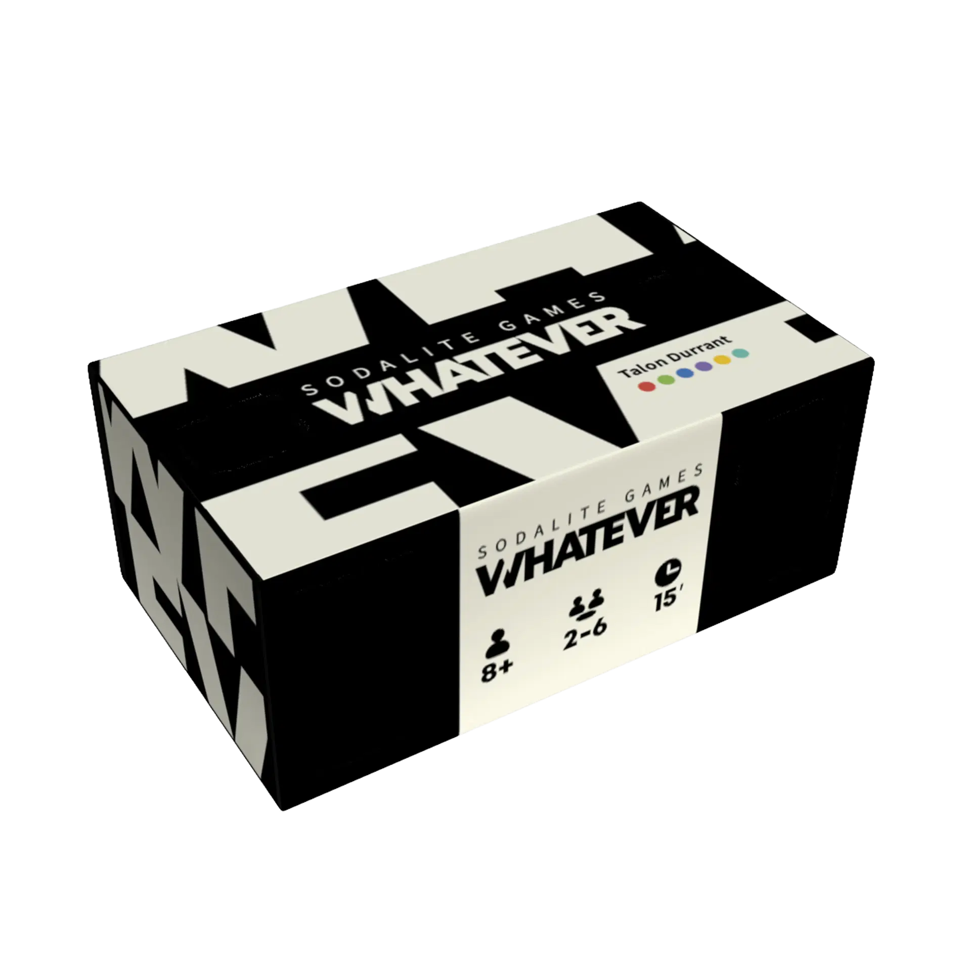 Whatever card game box cover on transparent background